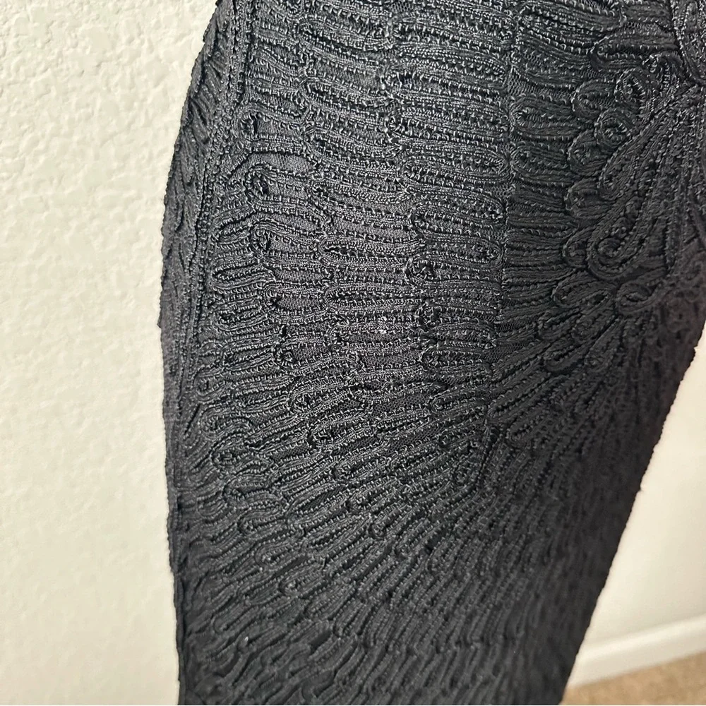 Sue Wong Vintage Black Crochet Halter Dress - Picture 14 of 15